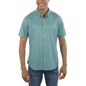 NWOT Jachs New York Men's L Tribeca Short Sleeve Button Up Shirt Pattern
